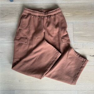 Aritzia Cozy Sweat Fleece Mega Cargo Pant